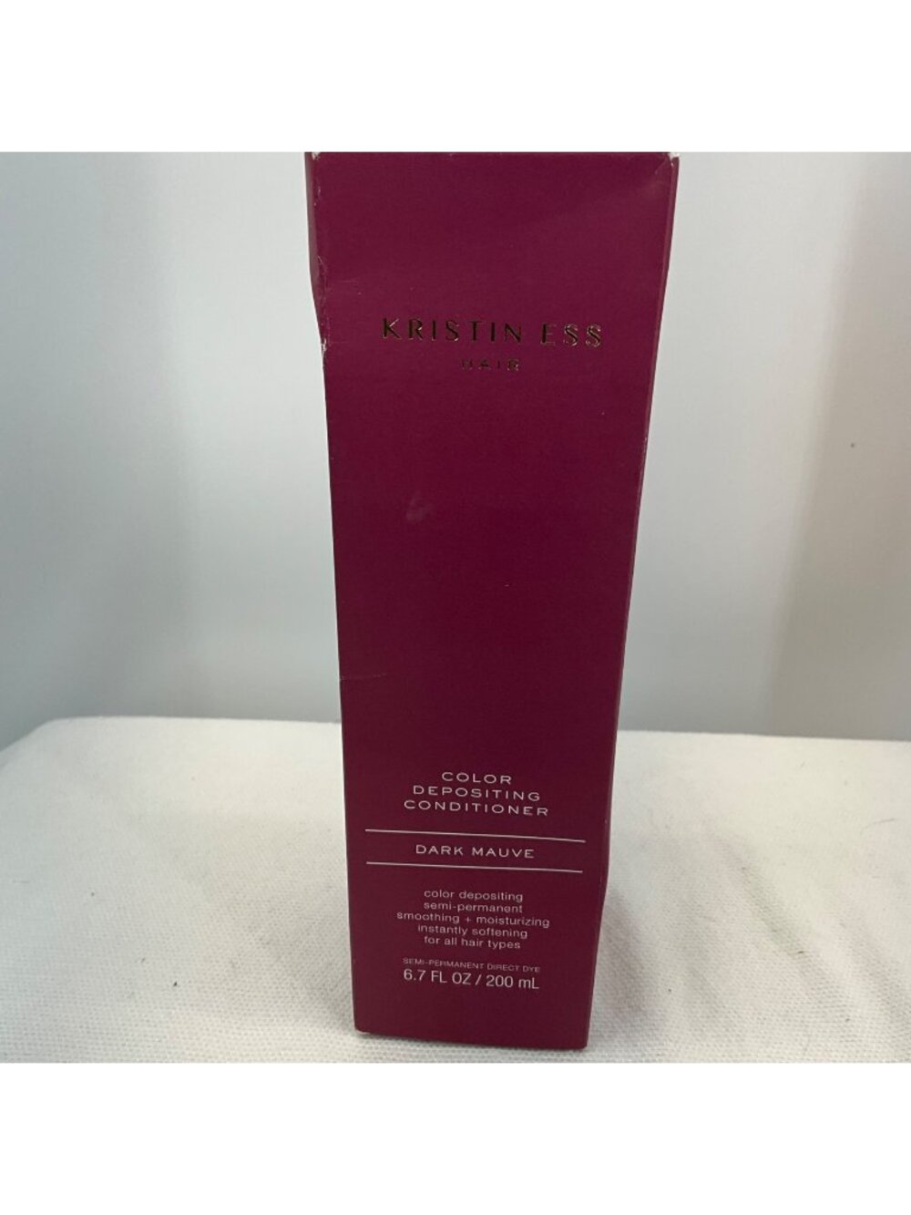 Kristin Ess Color Depositing Conditioner‎ Dark Mauve 6.7 Fl Oz Sulfate-Free